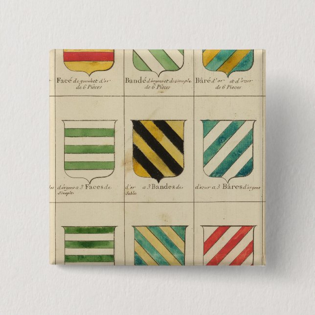 Macaron Carré 5 Cm France 22 (Devant)