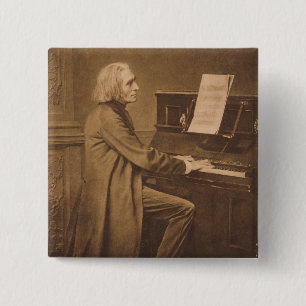 Macaron Carré 5 Cm Franz Liszt au piano