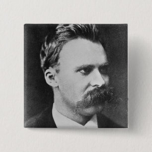 Macaron Carré 5 Cm Friedrich Wilhelm Nietzsche (1844-1900) 1873 (b/w