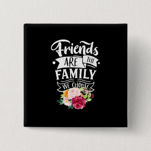 Macaron Carré 5 Cm Friends Are The Family We Choose