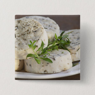 Macaron Carré 5 Cm Fromage de chèvre français - chèvre - avec des her