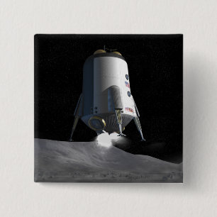 Macaron Carré 5 Cm Futures missions 12 d'exploration d'espace