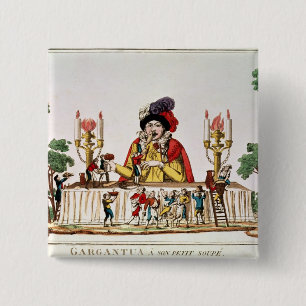 Macaron Carré 5 Cm Gargantua à son petit dîner, c.1800