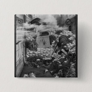 Macaron Carré 5 Cm Gavroche rassemblant des cartouches