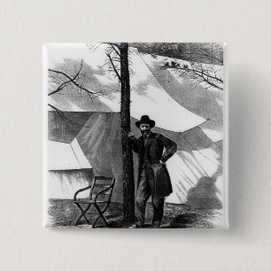 Macaron Carré 5 Cm Général de corps Ulysse S. Grant