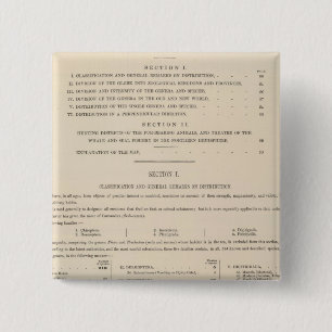 Macaron Carré 5 Cm Géographie zoologique Carnivora