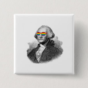 Macaron Carré 5 Cm George Washington Pride