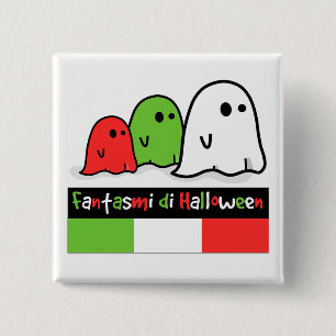 Macaron Carré 5 Cm Ghosts d'Halloween en Italie, Fantasmi di Hallowee