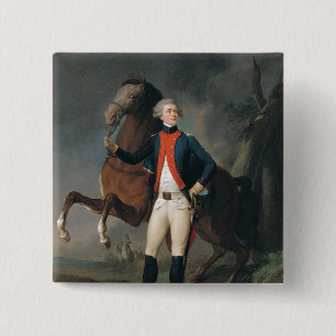 Macaron Carré 5 Cm Gilbert Motier Marquis de la Fayette, 1788