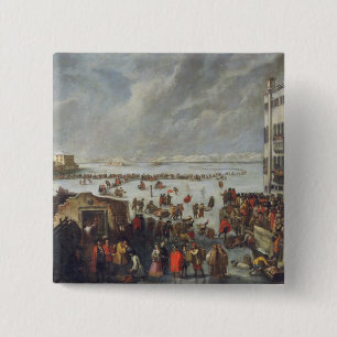 Macaron Carré 5 Cm Glace sur la lagune