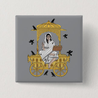 Macaron Carré 5 Cm Goddess Dhumavati Button