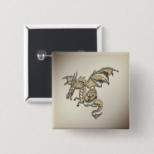 Macaron Carré 5 Cm Golden Dragon