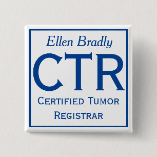 Macaron Carré 5 Cm Goupille de CTR avec votre nom