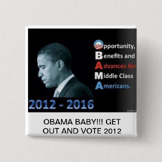 MACARON CARRÉ 5 CM GOUPILLES D'OBAMA