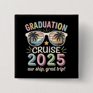 Macaron Carré 5 Cm Graduation Cruise 2025 Graduate Cruising Squad