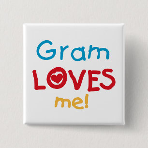 Macaron Carré 5 Cm Gram Loves Me T-shirts et cadeaux