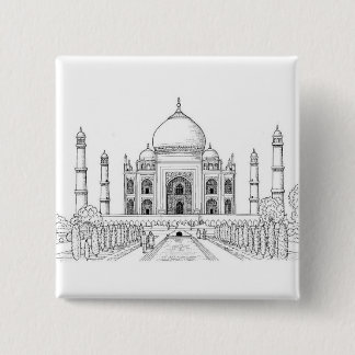 Macaron Carré 5 Cm Grand, bouton rond de 3 pouces