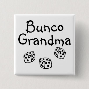 Macaron Carré 5 Cm Grand-maman de Bunco