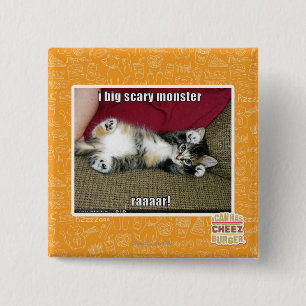 Macaron Carré 5 Cm Grand monstre I effrayant