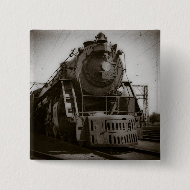 Macaron Carré 5 Cm Grand Trunk Western Engine #6335 (Devant)