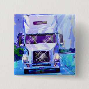 Macaron Carré 5 Cm GRANDS CAMIONS et CAMIONS d'INSTALLATION pour des 