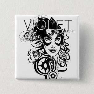 Macaron Carré 5 Cm Graphique 4 de saphir d'étoile