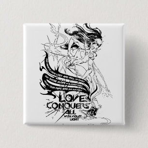 Macaron Carré 5 Cm Graphique 5 de saphir d'étoile