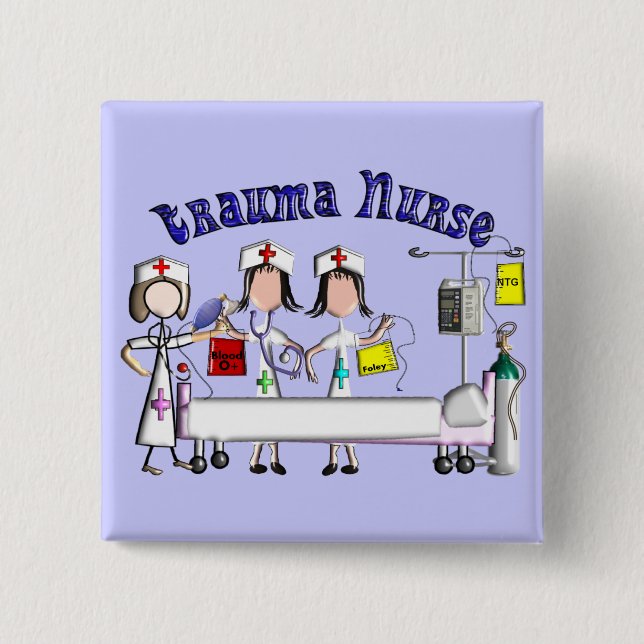Macaron Carré 5 Cm Graphiques des cadeaux 3D d'infirmière de (Devant)