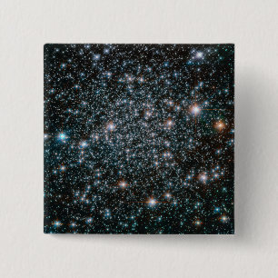 Macaron Carré 5 Cm Grappe d'étoiles métalliques lourds Hubble