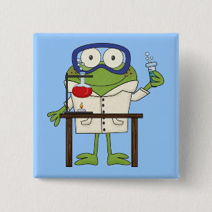 Macaron Carré 5 Cm Grenouille dans le laboratoire de la Science