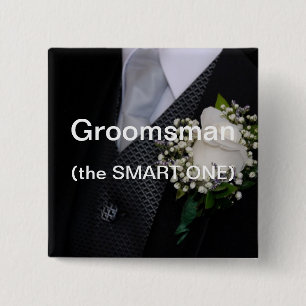 Macaron Carré 5 Cm Groomsman le futé