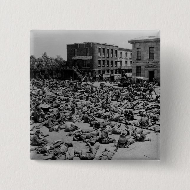 Macaron Carré 5 Cm Guerre civile américaine (Devant)