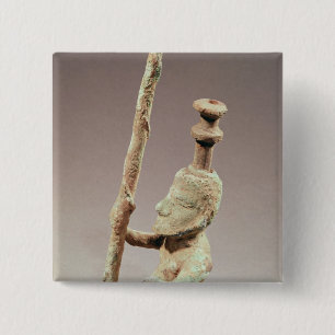 Macaron Carré 5 Cm Guerrier, civilisation de Dong-fils, du Vietnam