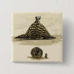 Macaron Carré 5 Cm Guerrier de Pangolin
