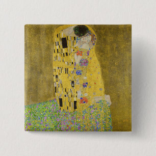 Macaron Carré 5 Cm Gustav Klimt - Le baiser