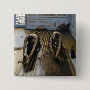 Macaron Carré 5 Cm Gustave Caillebotte - Les Raboteurs de parquet
