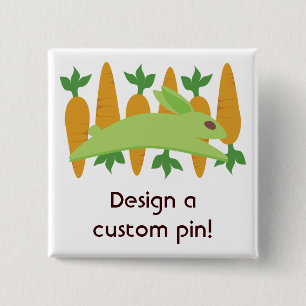 Macaron Carré 5 Cm Gwennie The Bun : Gwen Avec Carottes