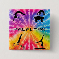 Gymnastique des filles Cravate arc-en-ciel