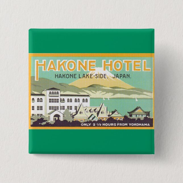 Macaron Carré 5 Cm Hakone Hotel Japon (Devant)