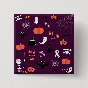 Macaron Carré 5 Cm Halloween