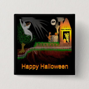 Macaron Carré 5 Cm Halloween mag3