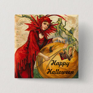 Macaron Carré 5 Cm Halloween vintage
