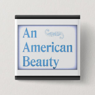 Macaron Carré 5 Cm HAMbWG - Button - American Beauty