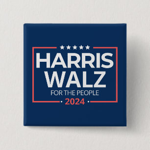 Macaron Carré 5 Cm Harris Waltz 2024 Election Kamala Harris Tim Waltz