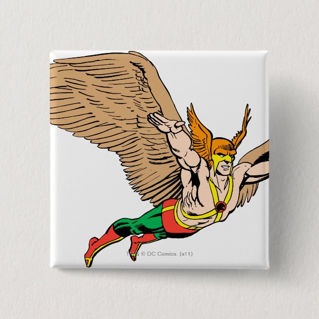 Macaron Carré 5 Cm Hawkman (Devant)