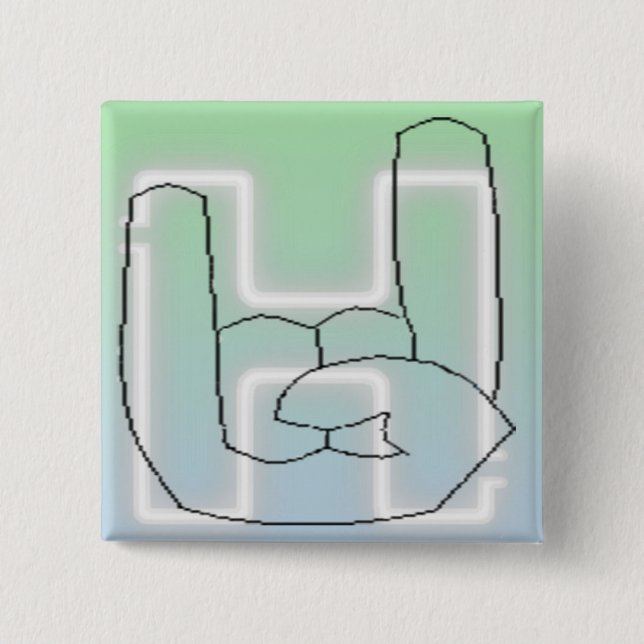 Macaron Carré 5 Cm Hella Button (Devant)