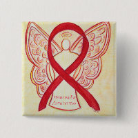 Hémophilie Angel Rouge Sensibilisation Ruban Art P