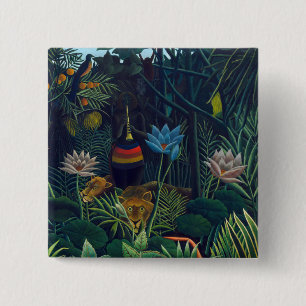 Macaron Carré 5 Cm Henri Rousseau - Le Rêve / The Dream