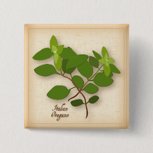 Macaron Carré 5 Cm Herbe italienne Oregano