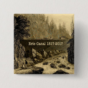 Macaron Carré 5 Cm Historic Erie Canal Bicentennial Years